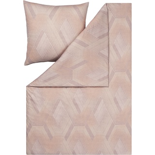 ESTELLA Bettwäsche Mako-Jersey QUINN (BL 135x200 cm) BL 135x200 cm rosa Bettbezug Bettzeug - rosa