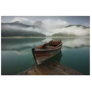 Papermoon Premium collection Fototapete Schwarzer See  (B x H: 350 x 260 cm, Vlies)