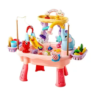 YNPQTDS Wasserspieltisch Für Kinder | 60x43x48cm | PP | Wassertisch | Neuartige Spieltisch Spieltisch Sand Und Wasser | Für Mädchen Garten Terrasse Balkon Camping Kindergarten
