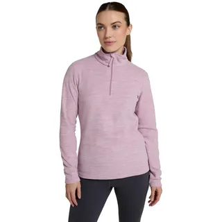 Mountain Warehouse Snowdon Melange Fleece-Pullover Damen - dünner, Warmer Winter-Pullover aus Fleece für Damen zum Laufen, Wandern, Joggen und für Sport und Outdoor Hellrosa Damengröße EU 44 - 42