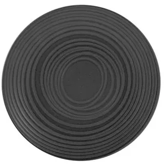 6er-Set CreaTable Frühstücksteller Lava Stone Ø 21 cm Steinzeug Schwarz