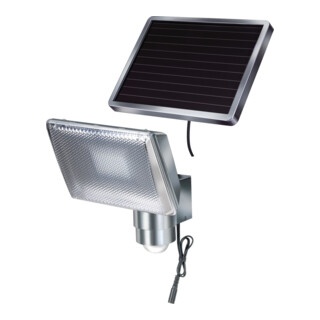 Solar LED-Strahler SOL 80 ALU IP44 mit Infrarot-Bewegungsmelder 8xLED 0,5W 350lm Kabellänge 4,75m Farbe ALU