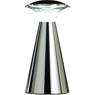 Lunartec Edelstahl Tischleuchte Silber 2 St.