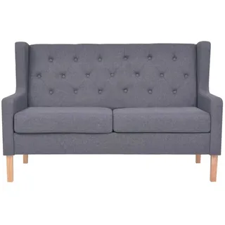vidaXL 2-Sitzer-Sofa Stoff Grau