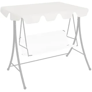 vidaXL Ersatzdach für Hollywoodschaukel 150/130 x 105/70 cm Polyester weiß