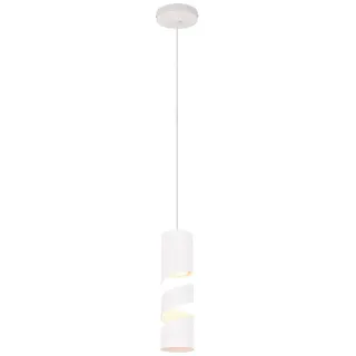 TRIO Leuchten LED Pendelleuchte, Dimmfunktion, LED wechselbar, warmweiß, Klein hängend über Esstisch, Couchtisch & Bett weiß