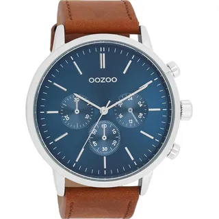 Oozoo Timepieces Herren Uhr | Armbanduhr Herren mit Lederarmband | Hochwertige Uhr für Männer | Edle Analog Herrenuhr in rund | C11200