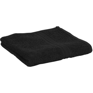 Handtuch aus Baumwolle, 100x50 cm, Schwarz