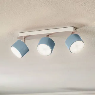 Deckenstrahler Cloudy dreiflammig blau Eko-Light, dimmbar, blau, für Wohn- / Esszimmer, Metall, Junges Wohnen, Strahler - 34 cm - 8 cm - 14 cm