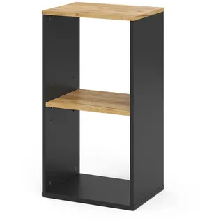 Vicco Bücherregal Tomy 40 x 30 x 74 cm Anthrazit/Goldkraft Eiche