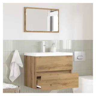 vidaXL Badezimmermöbel-Set 2-tlg. Braun