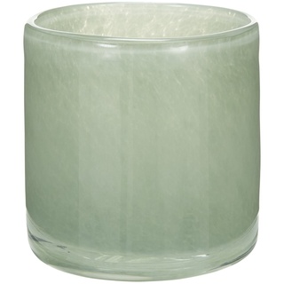 Teelichtglas , grün , Glas  , Maße (cm): H: 8,5  Ø: 8.3