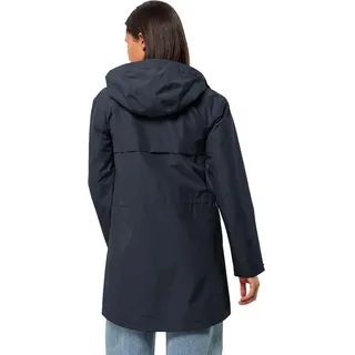 Jack Wolfskin Damen Cape West Coat W Mantel, Night Blue, 48