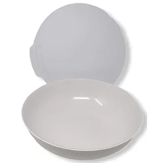 Tupper TUPPERWARE Servier-Schüssel ALLEGRA 275ml 275 ml edel glänzend Schüssel mit Deckel weiß Perle Glanz