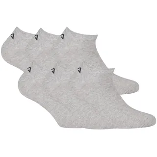 Fila UNISEX INVISIBLE PLAIN SOCKS 3-Paar Grau 35-38