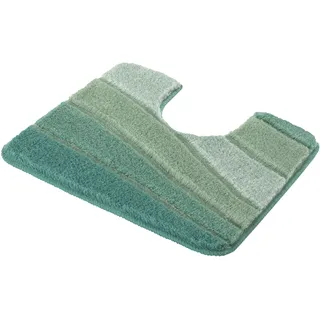KLEINE WOLKE Badematte Ocean grün 23 x 23 cm mit Ausschnitt