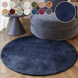 Esprit Alice Fellteppich Ø 150 cm Dunkelblau