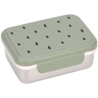 Lässig Kinder Edelstahl Lunchbox Happy Prints light olive