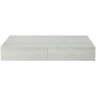 [en.casa] Wandregal Karstula mit Schublade Betonoptik
