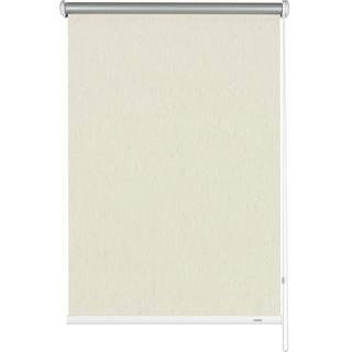 Seitenzugrollo Uni-Rollo - Thermo Energiesparend, GARDINIA, verdunkelnd, verschraubt, Abschlussprofil in weiß beige 112 cm x 180 cm