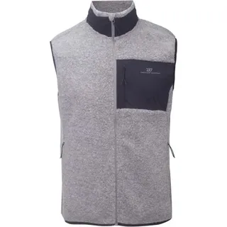2117 of Sweden - Skord Pile Vest - Wollweste Gr L grau