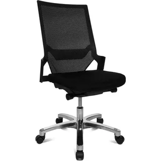 TOPSTAR Autosynchron 1 ohne Armlehnen schwarz / schwarz / alu poliert