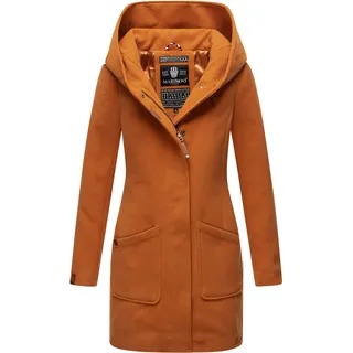 Marikoo Damen Hochwertiger Wintermantel Mantel Trenchcoat Mit Kapuze Maikoo