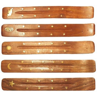 Räucherstäbchenhalter "India" Holz länglich 26cm