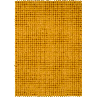 myfelt Wollteppich Klara Filzkugelteppich rund, 100% reine Schurwolle, in verschiedenen Größen erhältlich 160 cm x 230 cm