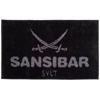 Sansibar Badematte Grau 60 x 100 cm