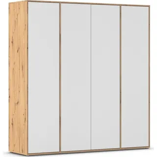 rauch Drehtürenschrank Kleiderschrank Schrank Garderobe Wäscheschrank NABILA viel Stauraum (in 3 verschiedenen Ausstattungen BASIC/CLASSIC/PREMIUM) in 2 Breiten mit Push-to-Open Funktion TOPSELLER MADE IN GERMANY braun 187 cm x 194 cm x 53 cm