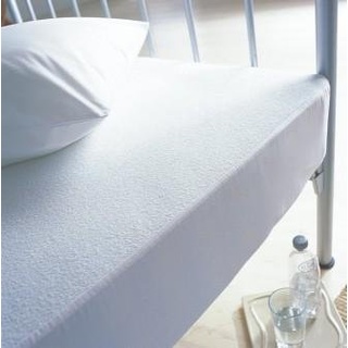 SleepyNights Matratzenschoner für Kinderbett, wasserdicht, Frottee, geräuscharm (knitterfrei). Oberseite aus 100% Baumwolle.