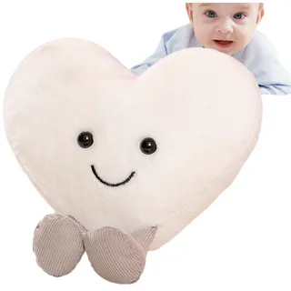 Herzkissen-Kissen, rotes herzgefülltes Plüschkissen, süßes weiches Plüsch-Herzkissen zum Valentinstag, kuscheliges und Flauschiges Dekokissen, Geschenk für Freund, Freundin, Hochzeit, Heimdekoration