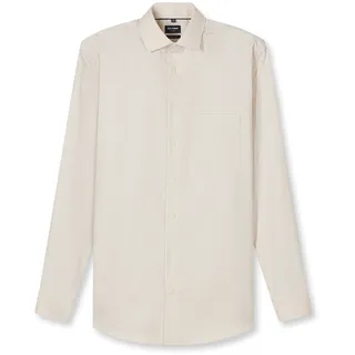 Olymp Businesshemd OLYMP "OLYMP Luxor, modern fit, Global Kent", Herren, Gr. 42, Normaler Arm, natur, 100% Baumwolle, Hemden