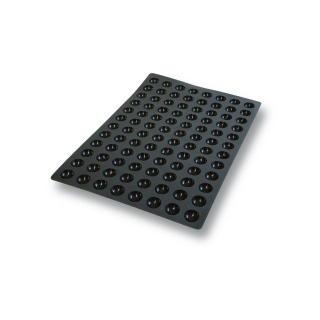 SCHNEIDER Silikonbackform, schwarz 115338 , Form: Mini Halbkugeln