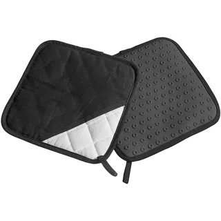 LURCH Topflappen/ Silikon/Textil schwarz