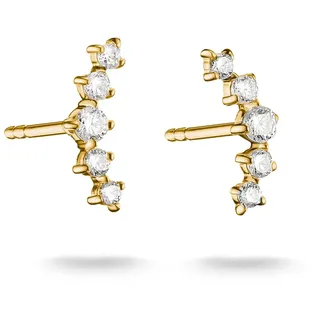 Thomas Sabo Ohrstecker gebogen Gelbgoldfarben 2013796 925