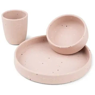 Done by Deer Silikon Geschirr-Set Confetti Rosa 3 St.