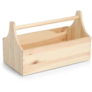 Zeller Aufbewahrungskiste 34 x 20,5 x 18 cm 21-tlg. braun