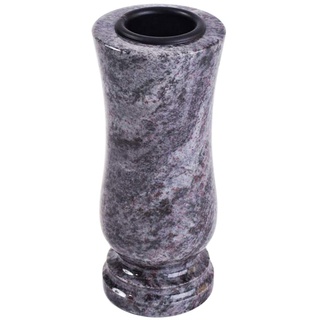 KOKA Grab-Vase hochwertig aus Granit Orion Friedhof-Vase Grab-Schmuck Robust Stein