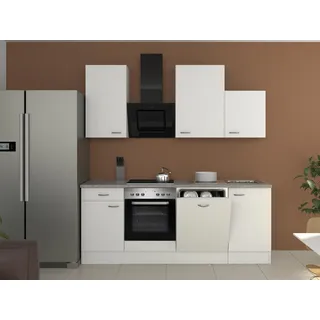 Flex-Well Küchenzeile Wito 220 cm Weiß