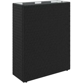 vidaXL Hoher Pflanzkübel 55 x 22 x 70 cm Schwarz