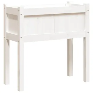 Maison Exclusive - Pflanzkübel Mit Beinen Weiß 70x31x70 Cm Massiv