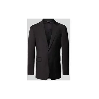 1-Knopf-Sakko aus reiner Wolle Modell 'JUSTIN', Black, 46