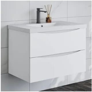 duschspa Waschtisch Waschbecken mit Unterschrank Waschtischunterschrank Smiley, Badmöbel in Breite 50/60/80/90/100 cm 81 cm x 56 cm x 47 cm