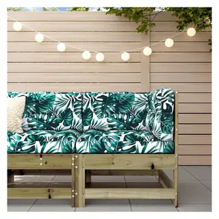 vidaXL Garten-Ecksofa Loungesofa braun