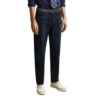 Gant 1000011 Regular Fit Jeans - Dark Blue Broken In - 31 - 32