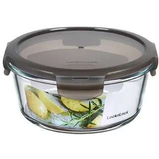 Lock & Lock Frischhaltedose rund grau 18,0 x 8,2 cm 0,95 l