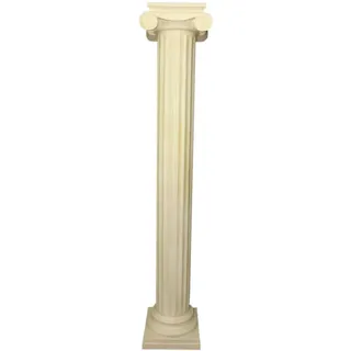 Xlmoebel Dekosäule Griechische Antik-Säule im luxuriösen Design für stilvolle Dekoration (Säule Material : Kunststoff 218 cm Höhe XXL), Hergestellt in Europa beige
