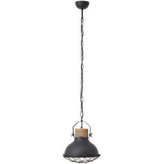 BRILLIANT Lampe Emma Pendelleuchte 33cm schwarz korund   1x A60, E27, 40W, g.f. Normallampen n. ent.   Die Kette ist kürzbar   Für LED-Leuchtmittel geeignet